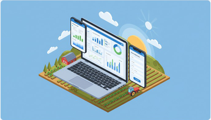 Panel digital de datos de campo en ordenador y dispositivos móviles